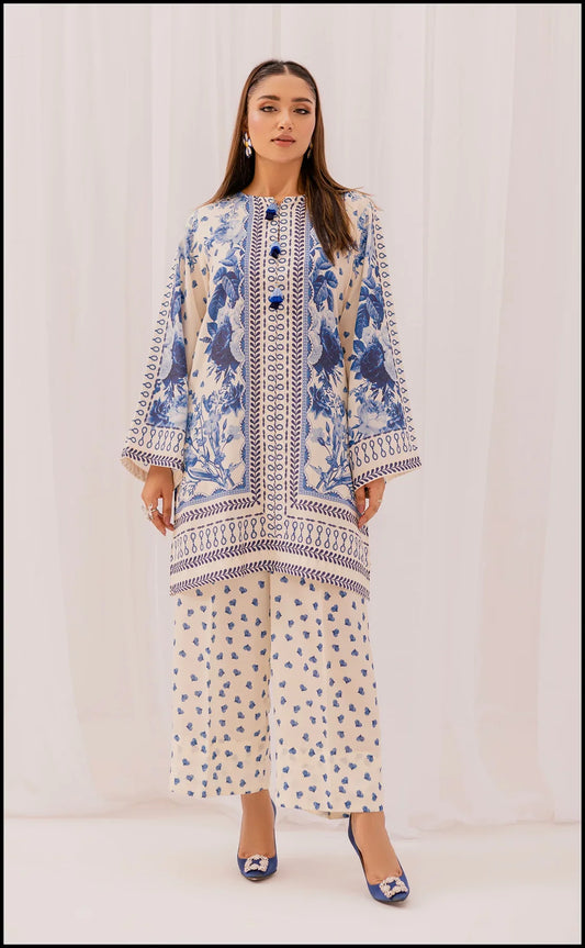 Azure Bloom Printed Co-Ord Set